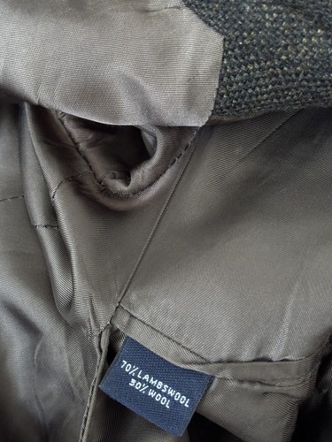 Brooks Brothers Mens Blazer Jacket Size 46L Green Lambswool 2 Button Sport Coat - Picture 6 of 11