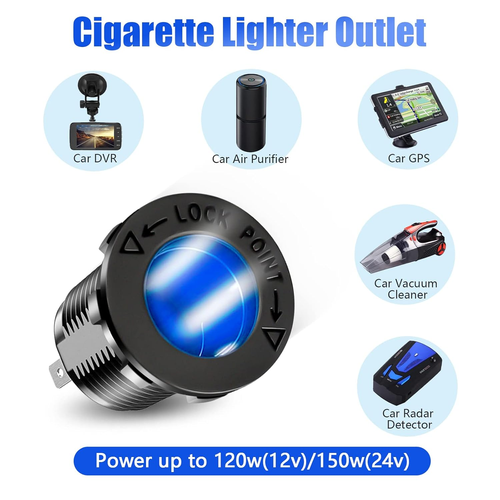 4 in 1 Charger Outlet Socket Panel, Dual QC 3.0 12V USB Power Outlet & Car - Picture 6 of 12