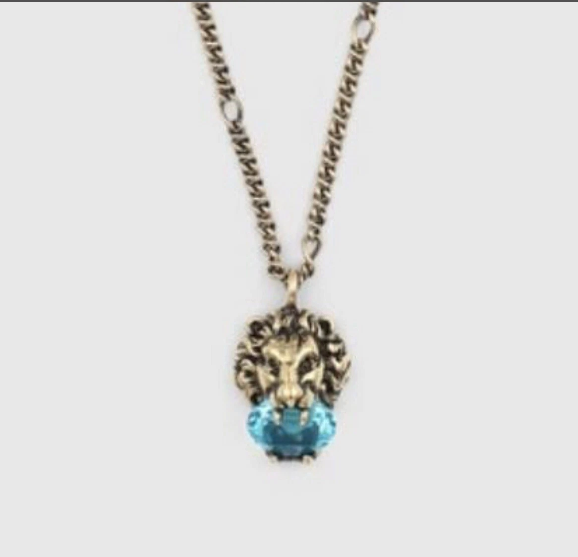 Gucci necklace with lion head pendant Cost £650