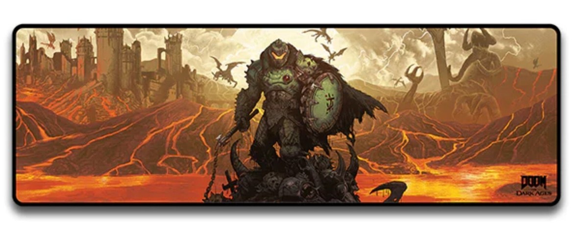 DOOM The Dark Agesマウスマット SLAYER‘S Battle DOOM The Dark Ages Slayer Triumph XL Deskmat Mouse Pad Mat