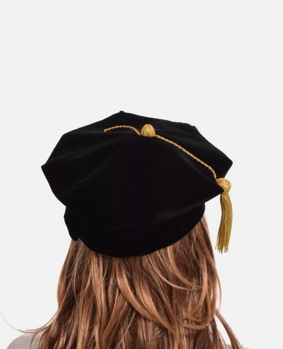 Doctors Graduation Hat 6- sided Corner Doctorial Hat Doctoral Tam with Tassel. - Picture 4 of 7