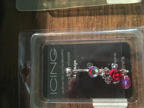 ICING by Claire's navel ring BELLY BUTTON RING 14G