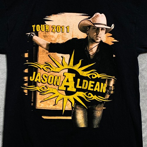 Camisa Jason Aldean Adulto Mediana Negra 2011 Kinda Party Music Tour Country - Imagen 2 de 6