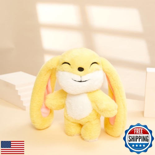 Bunny Plush Toy Stuffed Animal Funny Rotating Head Rabbit Plush Pillows Toy C - Picture 5 of 5