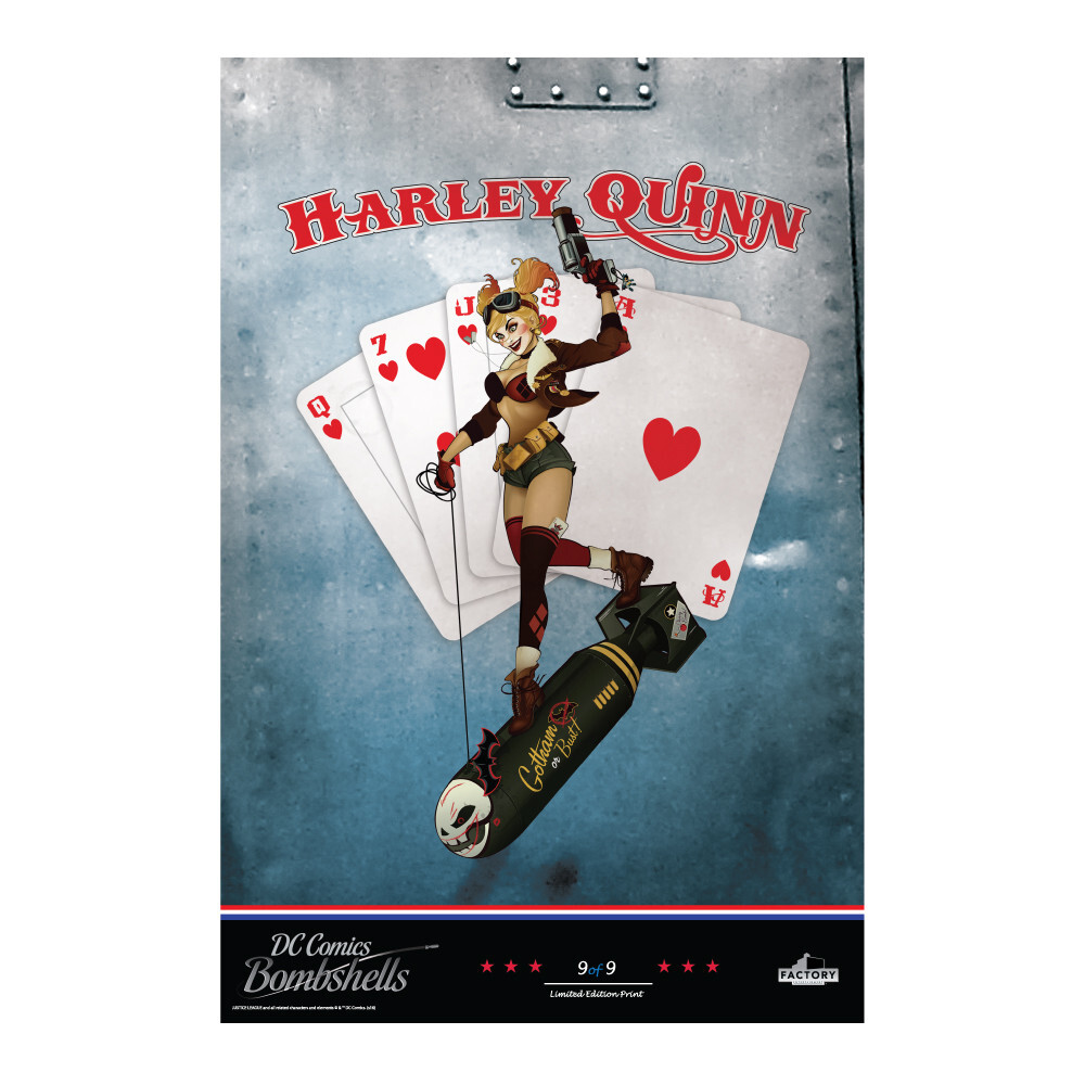 Factory Entertainment DC Comics Bombshells Lithographic Print Set - Picture 3 of 11