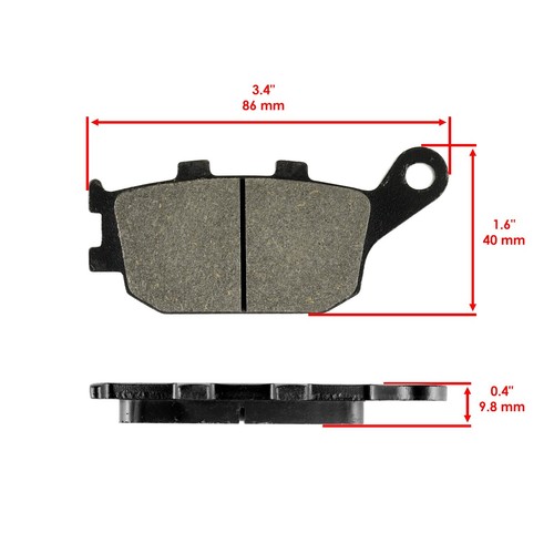 for Yamaha FJ09 FJ 09 / FZ07 FZ 07 2015-2017 Rear Brake Pads / 5VX-25806-00-00 - Picture 2 of 7