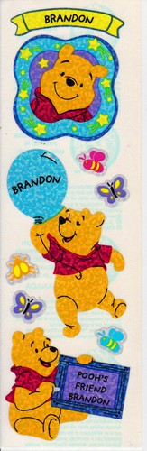 Sandylion Winnie the Pooh Name Stickers - *Letter B* SUPER RARE- RETIRED DESIGNS - Picture 7 of 15