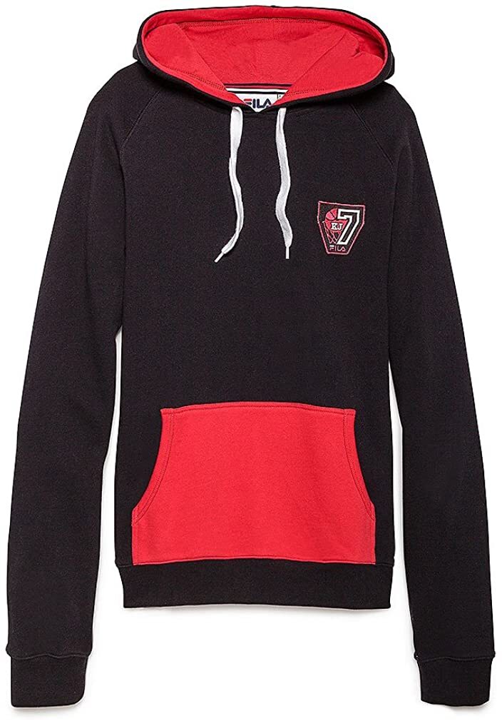 Felpa con cappuccio uomo Fila KJ7 taglia nero rosso fila S