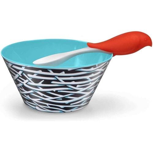 Fred Bird Feed Bowl and Spoon Set - Picture 8 of 8