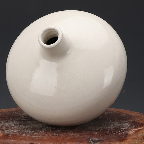 6,4" alte China Porzellan Tang Dynastie weiße Glasur Imitation Cizhou Ofen Vase - Bild 4 von 6