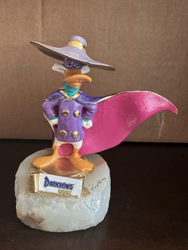 Disney Ron Lee 1993 Statue "Darkwing Duck" mit 24 Karat Gold - Bild 1 von 7
