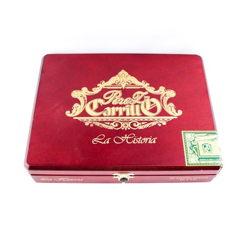 Caja de cigarros de madera vacía Pérez Carrillo La Historia Doña Elena 9,25" x 7,25" x 1,75" - Imagen 2 de 12