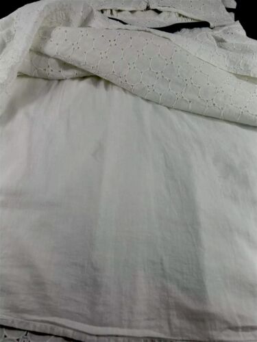 Charter Club Dress Size 8 Sleeveless Eyelet Button Midi White - Picture 14 of 16