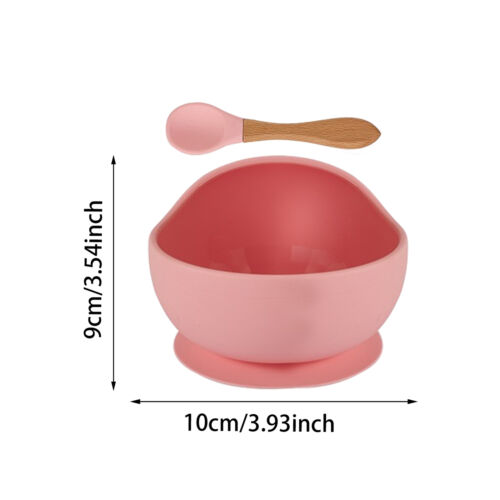Baby Silicone Suction Bowls Kids Feeding Silicone Bowl Toddlers Plates BPA Free - Picture 11 of 20