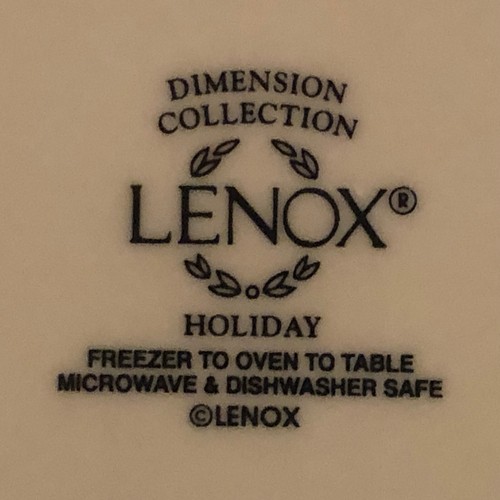 Cazuela cubierta Lenox Holiday de 1,5 qt para hornear acebo bayas OEM caja COMO NUEVA - Imagen 8 de 9