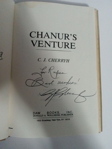 *SIGNED* Chanur's Venture by C.J. Cherryh, 1984 BCE - Imagen 2 de 6