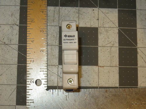 MERSEN GOULD SHAWMUT FERRAZ USN Fuse Holder 1-Pole with Intergral Neutral Link - Picture 1 of 6