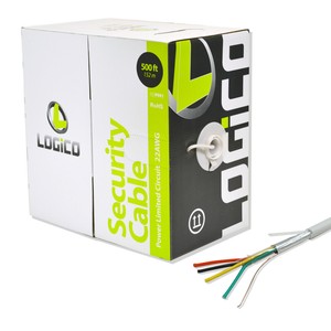 Security-Wire-Burglar-Alarm-22-4-Cable-500FT-Stranded-Shielded-White-500-039