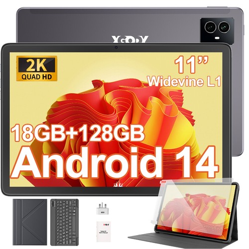 NEW Tablet 11 Zoll WiFi Android 14 16GB+256GB/18GB+128GB ROM Netflix Tablets PC