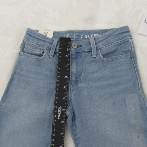 Gap Girls Size 7 Super Skinny Jeans Light Wash Blue - Picture 4 of 14