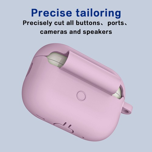 Shockproof Silicone Case Soft Protective Cover For Apple AirPods Pro 2nd 3rd Gen - Picture 102 of 112
