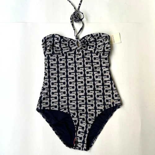 Gant Badeanzug Navy G Muster Damen Größe S - Bild 1 von 14