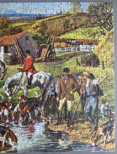Vintage Tower Press “Watering The Horse” Over 500 Piece Jigsaw Puzzle Incomplete - Picture 6 of 20