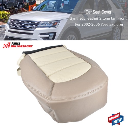 New Seat Cover 2 Tone Tan For Ford Explorer Eddie Bauer 2002-2005 Driver Bottom - Picture 1 of 8