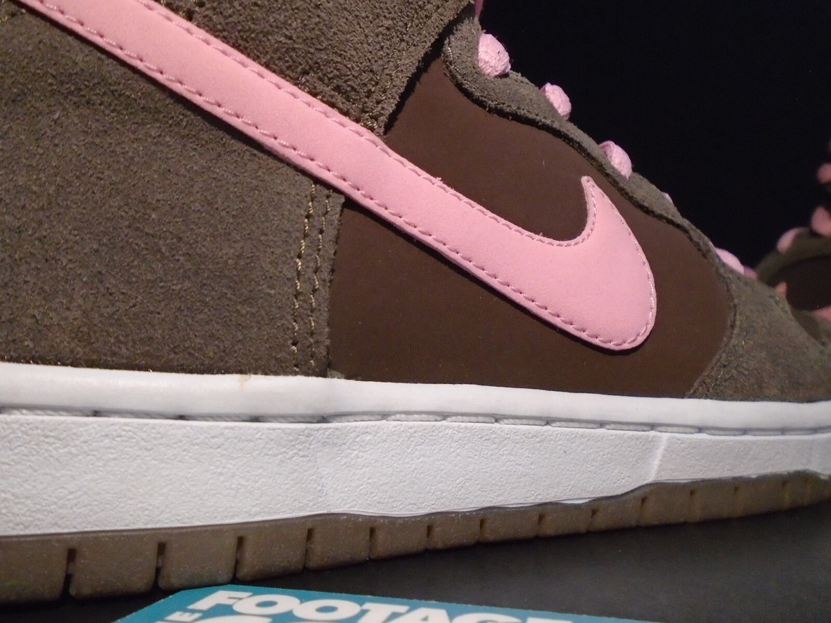 Nike Dunk SB High Pro 2013 Chocolate Brown Pink White 305050