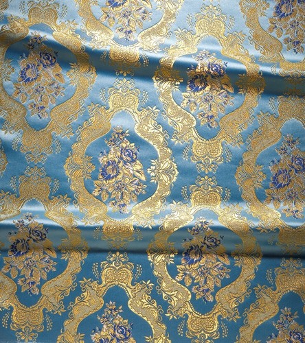 Paramento broccato liturgico chiesa cristiana tessuto greco jacquard - Foto 2 di 10