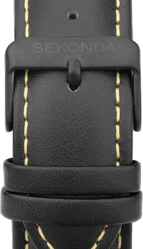 Reloj Sekonda Hombre Doble Hora con Esfera Negra y Correa Negra 30112 - Imagen 5 de 7