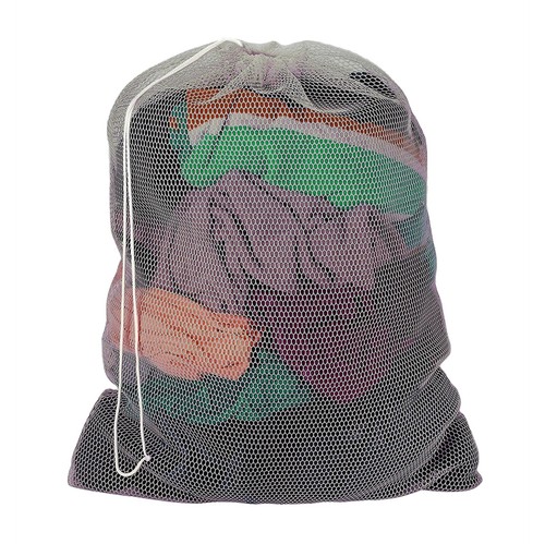Paquete de 3 bolsas de lavandería duraderas de malla ligera de gran capacidad con tapa con cordón - Imagen 15 de 29
