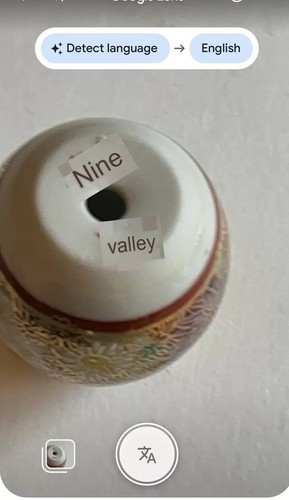 Japanese Porcelain Kutani Weight Bead Hand Painted Artist Signed 1.5” Floral - Picture 9 of 12