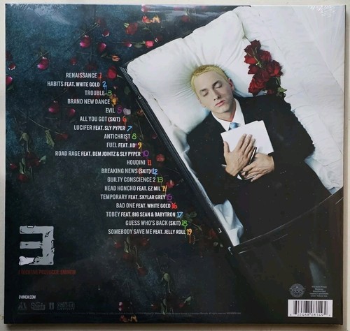 Vinyl RECORD-Eminem-The DEATH OF SLIM SHADY Marble Vinyl Spotify 2 LP. NEW - Picture 3 of 3