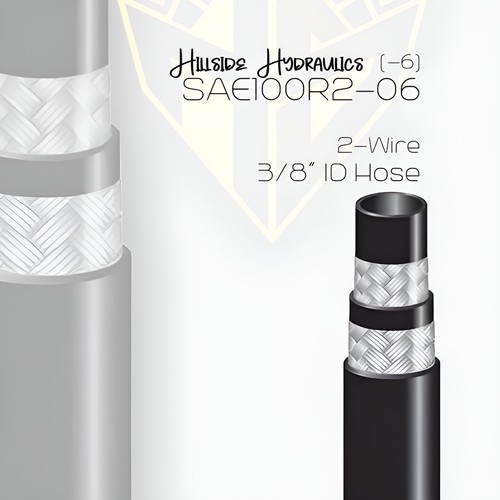 3/8” x 28” Hydraulic Hose Assembly with 2-FEMALE JIC Ends, #8 JIC (3/4-16) - Picture 3 of 4