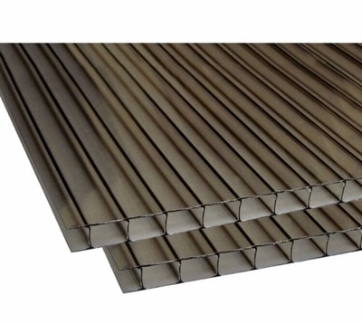 5//16 35/" Wide x 48/" Long 8mm PAK OF 2 Polycarbonate Sheet Bronze
