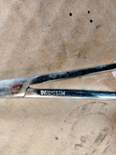 Stainless Pakistan Hemostat 5" silver locking vintage curved - Picture 5 of 11