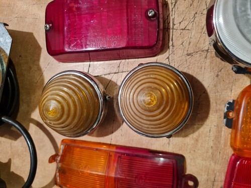 Konvolut Oldtimer Blinker Rückleuchten Leuchten Gläser Beleuchtung Scheinwerfer - Bild 7 von 16