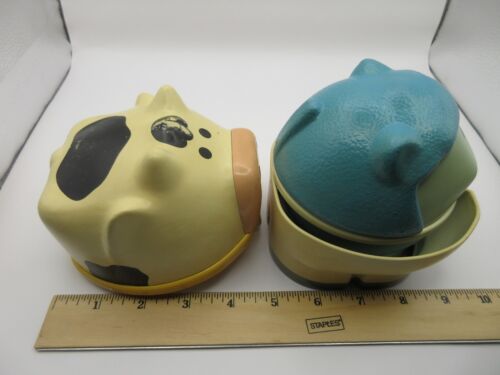VOLLSTÄNDIGES SET 5 Vintage Little Tikes Nisttier Bauernhof Tier Kuh Schaf Schwein Huhn Maus - Bild 24 von 24