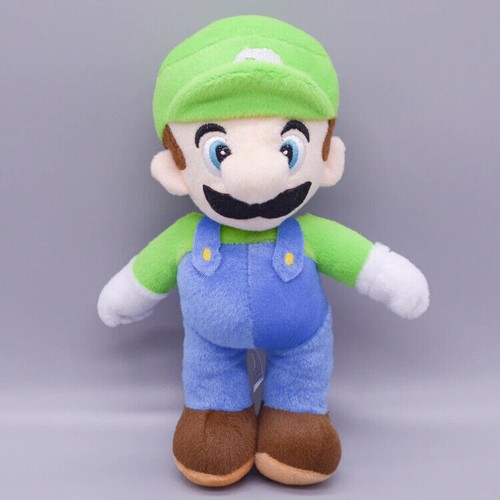 25cm Game Super Mario Bros Luigi Plush Doll Stuffed Kid Child Soft Toy Play Gift - Picture 8 of 14