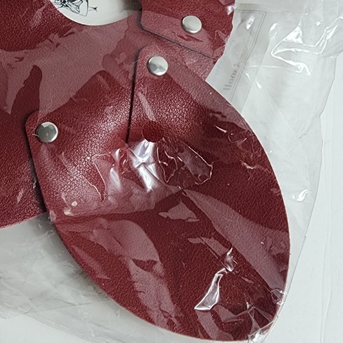 Costume Halloween Cosplay BDSM Goth Faux Leather Naughty Bunny Masquerade Mask - Picture 12 of 12