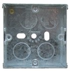 1 Gang 25mm Single Flush Recessed Galvanised Metal Back Box - Switches & Sockets