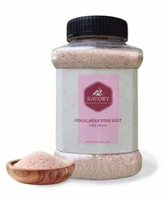 New SAVORY Himalayan Pink Salt Fine Grain 5 LB