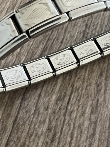 Vintage Stainless steel linked bracelets with charms From Disney Talexia Charmed - Picture 8 of 9