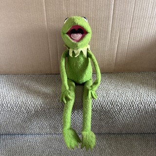 Peluche de colección raro 1976 Fisher Price Kermit the Frog Jim Henson juguete suave