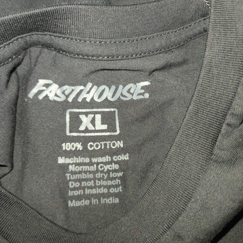 Fast House Worldwide Men's T-shirt Pimer SS Tee 100% Cotton Black Size XL NWT - Picture 8 of 10