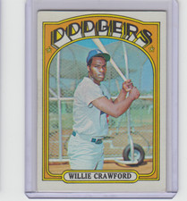 1972 Topps #669 Willie Crawford   DODGERS   HIGH #   EX+