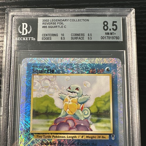 Squirtle Rev Holo Rare Legendary 95/110 Beckett WOTC Vintage Pokemon - Picture 2 of 11