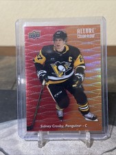 2023-24 Upper Deck Allure #CF-18 Sidney Crosby Color Flow Red-Orange
