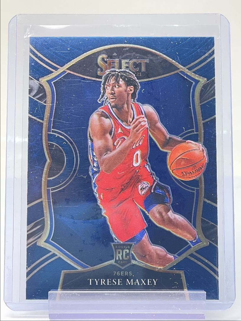 TYRESE MAXEY 2020-21 SELECT CONCOURSE ROOKIE BLUE RETAIL 76ERS RC Q2756	
